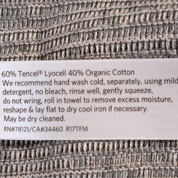 EILEEN FISHER Marled Space Dye Notch Collar Open Front Cardigan Size XS/TP - Picture 6 of 6